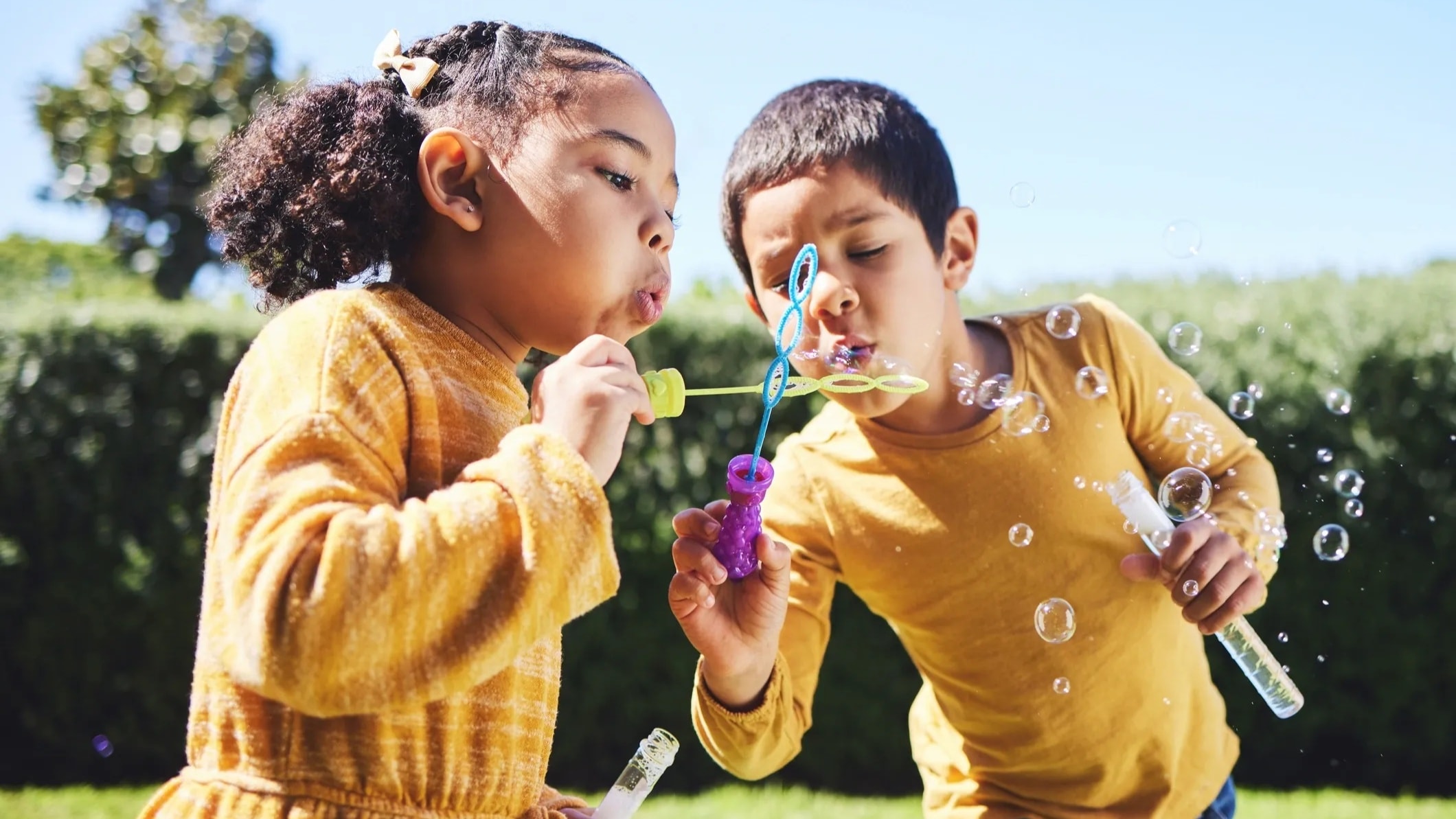 Children playing together joyfully